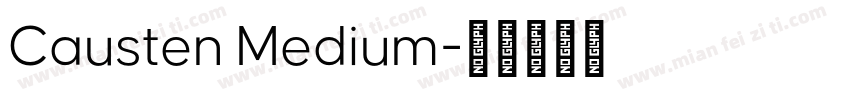 Causten Medium字体转换